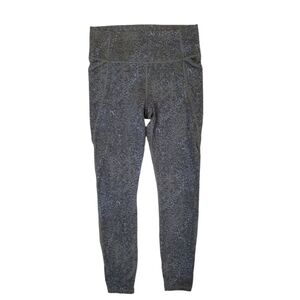 All In Motion Women's Green Marble Workout Leggings Pockets Medium‎